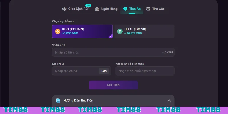 Áp dụng kinh nghiệm để thao tác rút tiền Tim88 dễ dàng