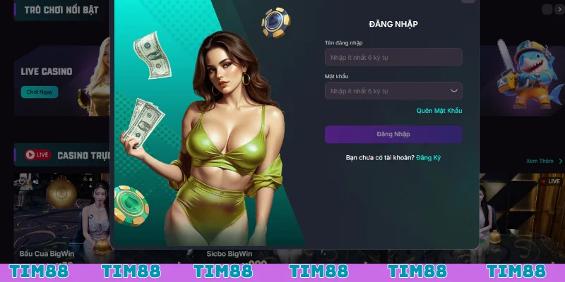 Thực hiện quy trình nhanh chóng để đăng nhập Tim88 thành công